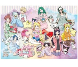 Jigsaw puzzle "Sailor Moon" x Sanrio Party Night 1000 piece Japan Hello Kitty - Picture 1 of 2