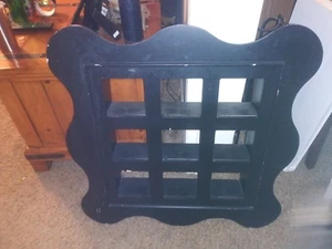 3 Tier Shelf For Tea Cups Knick Knacks for Wall with 9 Openings Very Unique - Picture 1 of 4
