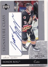 2002-03 Upper Deck Honor Roll Signature Class Rookie Auto Jason Spezza SP