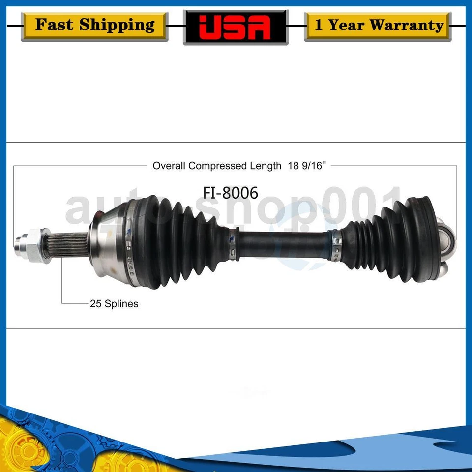 Eje delantero derecho CV eje articulado para Fiat 500L 2017 2016 2015 2014 Foto 1 de 1