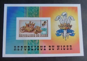 Niger 1981 königliche Hochzeit Prinz Charles Diana MS863 IMPERF MNH UM unmontiert - Bild 1 von 1