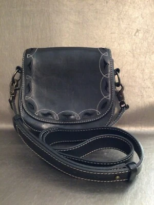 Bolso bandolera pequeño de cuero negro FRYE Foto 1 de 4