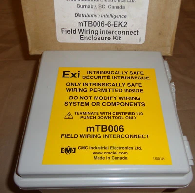CMC INDUSTRIAL mTB006-6-EK2 FIELD WIRING INTERCONNECT ENCLOSURE KIT mTB006 NEW - Image 1 of 4