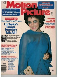 Aug 1976 issue of Motion Picture Magazine Liz Taylor - Picture 1 of 1