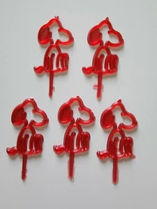 Lote Elige Cupcake Pastel Decoración Topper Plástico Rojo Cacacahuetes - Imagen 1 de 3