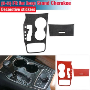Cubierta de caja de cambio de engranajes negra de fibra de carbono real para Jeep Grand Cherokee AA - Imagen 1 de 6
