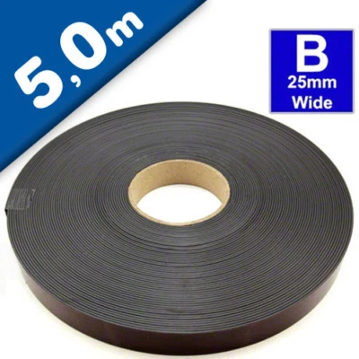 Magnetband Magnetstreifen selbstklebend 1,5mm x 25,4mm x  5m, Typ B - Bild 1 von 4
