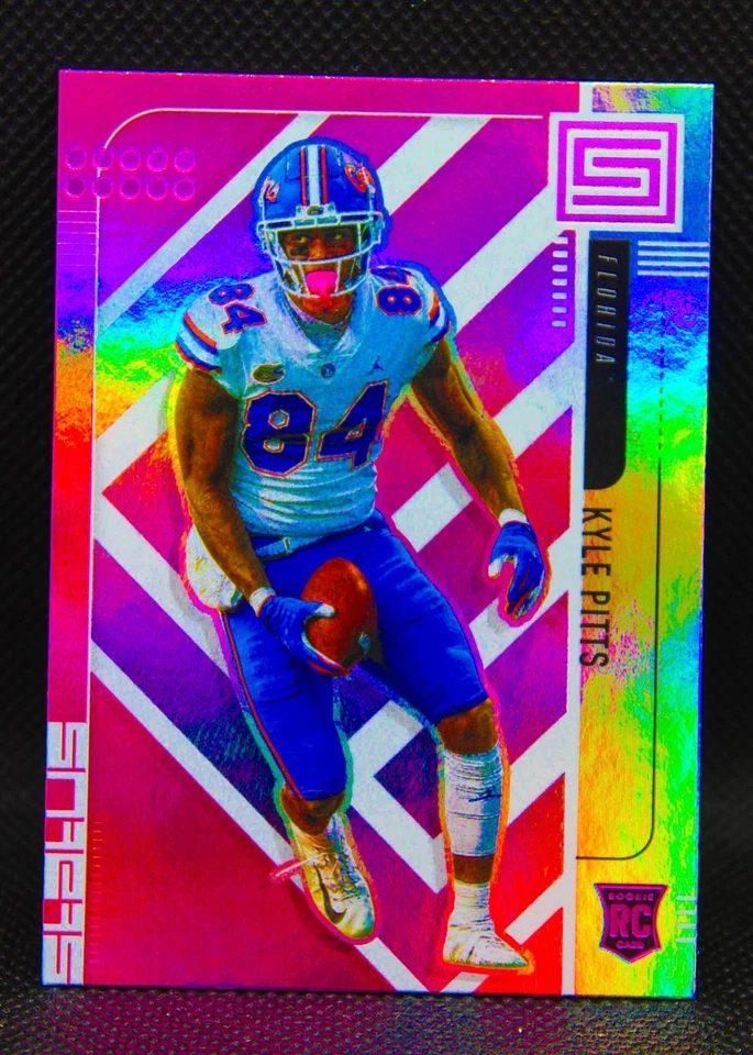 Kyle Pitts RC 2021 Chronicles Draft Picks Status Pink Holo Rookie Card #175 NFL - Image 1 of 4