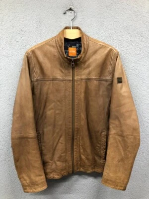 Hugo Boss mens lamb leather jacket size EU 50 / M - Image 1 of 4