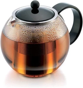 Bodum 1801-16B Assam Teebereiter Teekanne 1,0L Edelstahl Filter - Bild 1 von 4