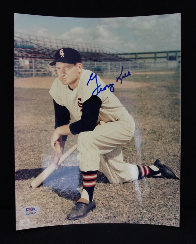 GEORGE KELL Autographed 8x10 Photo PSA/DNA CHICAGO WHITE SOX HOF AUTO - Image 1 of 1
