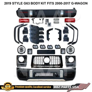 2020+ Style G63 Body Kit Full Conversion Bumper Facelift G550 G500 G55 1990-2018 - Picture 1 of 12