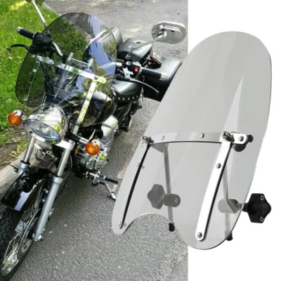 Parabrisas de humo de motor de 19" x 17" para Yamaha V Star XVS650 1100 1300 Foto 1 de 4