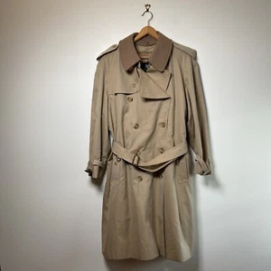 Burberry Classic Made in England Trench Coat Nova Check Wool Lined Tan Mens - Picture 1 of 14
