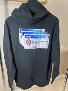 ASSC Anti Social Social Club Error S/S 2023 Let It Go Zip Hoodie L Sweater - Picture 1 of 5