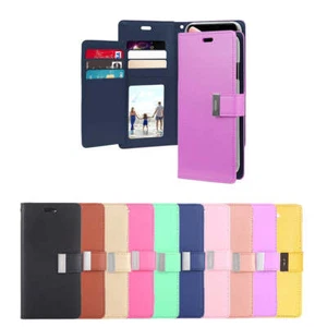 Goospery Rich Diary Wallet Case with Card Slots for Samsung A51 4G A515 - Picture 1 of 11