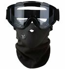 H Co.select clear lens goggle face mask set impact black 52377 fromJAPAN