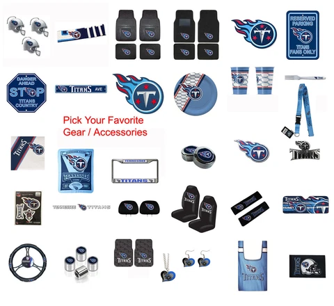 New NFL Tennessee Titans Pick Your Gear / Car Accessories Official Licensed Cover