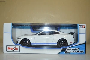 Maisto Special Edition weiß 2020 Ford Mustang Shelby GT500 Maßstab 1:18 Diecast - Bild 1 von 11