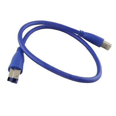 10pcs USB 3.0 Type A Male To B Male Printer Scanner Data Wire Cord Cable 1.5ft - Image 1 of 4