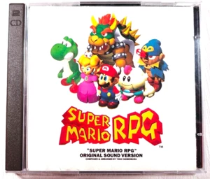 Nintendo Super Mario RPG Original 2 CD Soundtrack Red & Yellow Limited - Imagen 1 de 18