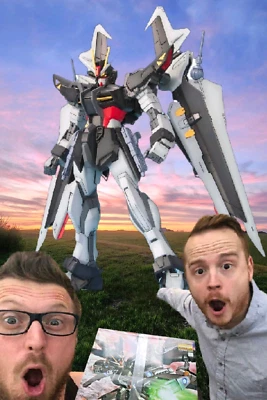 Bandai Gundam GAT-X105E Strike E Gundam (Strike Noir) MG 1/100 Scale USA Seller - Image 1 of 4