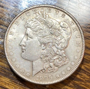 1889 Morgan Dollar Nice Original Very Choice AU CHRC - Picture 1 of 2