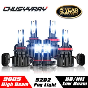For Subaru XV Crosstrek 2013-2014 CSP LED Headlight High Low + Fog Light Bulbs - Picture 1 of 24