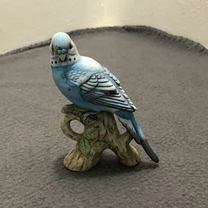 Lefton Porcelain Parakeet Bird Figurine KW1251 Japan Painted - Picture 1 of 9