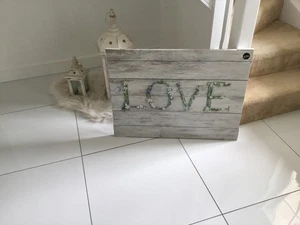 NEXT Canvas Pictures WALL ART LOVE NEW UNWANTED PRESENT LOVEY WALL ART - Picture 1 of 4