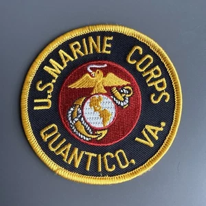 Uniforme toppa Quantico Corpo dei Marines USA nuova diametro 3,5" - Foto 1 di 3