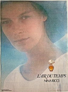 Nina Ricci  L'Aire Du Temps 1979 French Print Ad 9"x12" Perfume - Picture 1 of 1