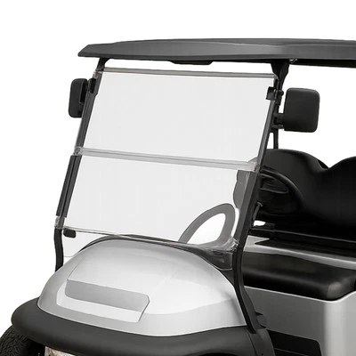 Clear Folding Windshield Golf Cart Windscreen For Club Car Precedent 2004-UP - Image 1 of 4