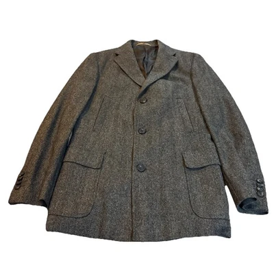 Blazer lana extrafina massimo dutti talla 42R tweed Foto 1 de 4