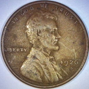Centavo Lincoln Wheat 1926 S - fecha semi clave - Imagen 1 de 5