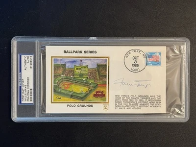 Willie Mays HOF Signed Ball Park Series First Day Cover PSA JSA Authentic AUTO - Image 1 of 2