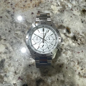 Seiko Chronograph 100m 6T63-00E0 Watch SSB075P9 - Picture 1 of 2