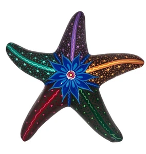 Talavera Star Fish dipinto a mano arte popolare da parete ceramica 8" stelle marine - Foto 1 di 4