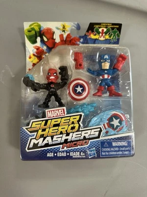 Marvel Mashers Micro Capitão América vs. Caveira de Ferro Super Herói - NOVO H47 - Imagem 1 de 2