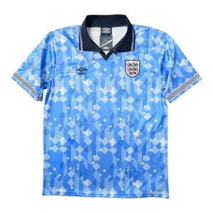 Camiseta de fútbol/fútbol Umbro England retro 1990 grande para hombre - Imagen 1 de 9