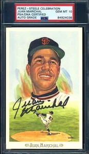 Juan Marichal Gem Mint 10 PSA DNA Signed Perez Steele Celebration Autograph - Picture 1 of 1