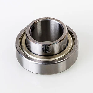 NEW CSB203-17MM Prelube 17MM Set Screw Cylindrical OD Insert Bearing FLAT OD - Picture 1 of 1