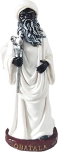 Obatala Statue Orisha Obatala Statue Holy Figurine Powerful Man (5 Inches) - Picture 1 of 12