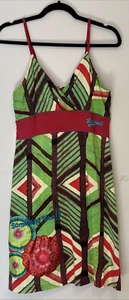 Desigual size L Sundress Say Something Nice Dress Short Adjustable Strap - Picture 1 of 13