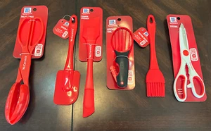 Brand New McCormick Kitchen Gadget 6 Piece Set, Salad Tongs, Spatula, Scissors.. - Picture 1 of 7
