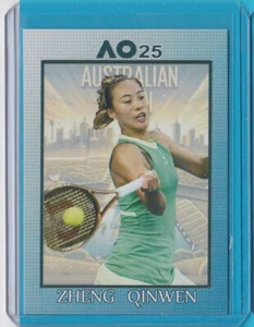 #9/10 ZHENG QINWEN 2025 AUSTRALIAN OPEN Tennis AO card + FREE TOPPS CHROME - Picture 1 of 24