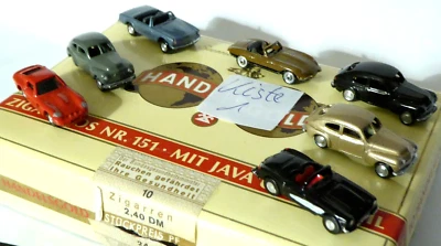 IMU Spur N 1:160 Confezione 7 X PKW MB Mercedes Benz, Volvo, Jaguar, Etc. Buono - Immagine 1 di 4
