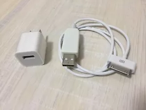 5V 1A Power Adapater + DC 12V 30Pin-USB Charging Cable Cord For iPod Mini 1 2nd - Picture 1 of 13