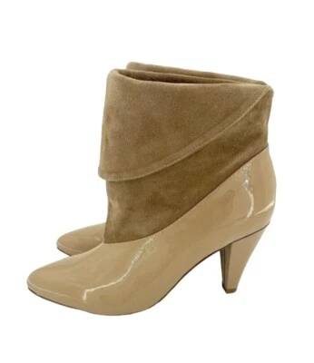 Jeffrey Campbell Rabiosa Patent Leather and Suede Ankle Booties Sz 7 New SH15 - Image 1 of 4