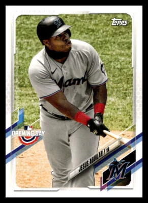 2021 Topps Opening Day #76 Jesus Aguilar   Miami Marlins - Image 1 of 2